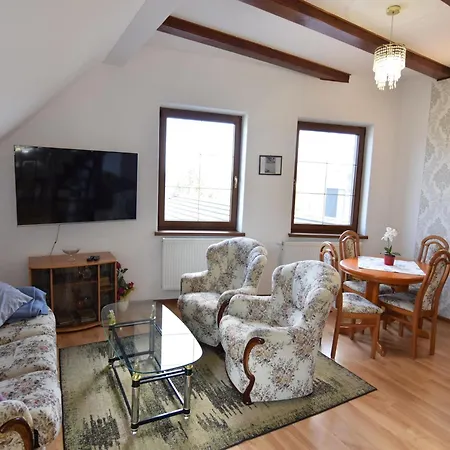 With Fireplace, View شقة Lipnica (Bytow)